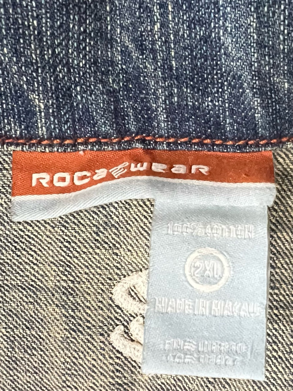 RocaWear Vintage Men’s Jean Jacket 2X - Picture 4 of 5